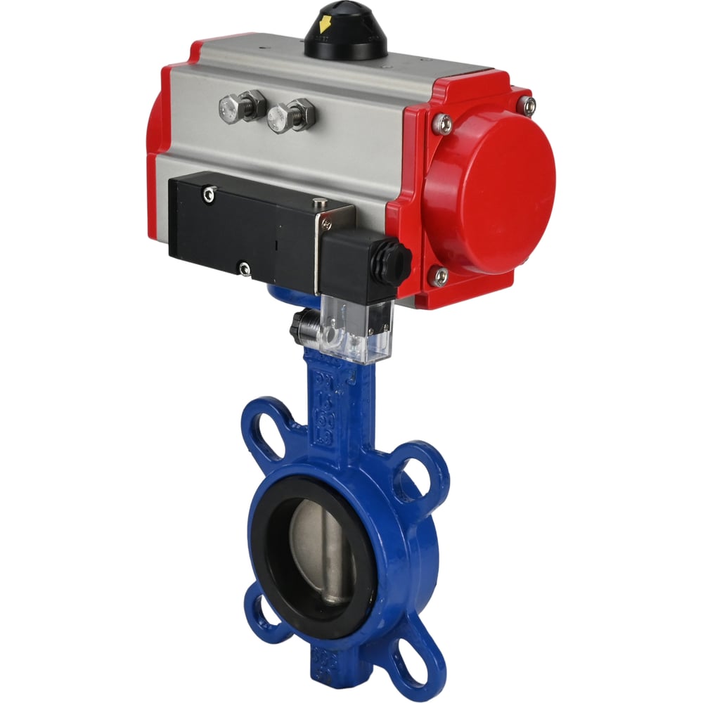 Изображение товара Затвор DN.ru GGG50-316L-EPDM Ду125 Ру16 с пневмоприводом
