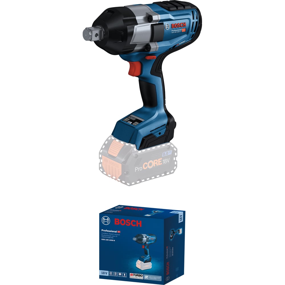 Изображение товара Аккумуляторный гайковерт Bosch GDS 18V-1050 H Соло 06019J8500
