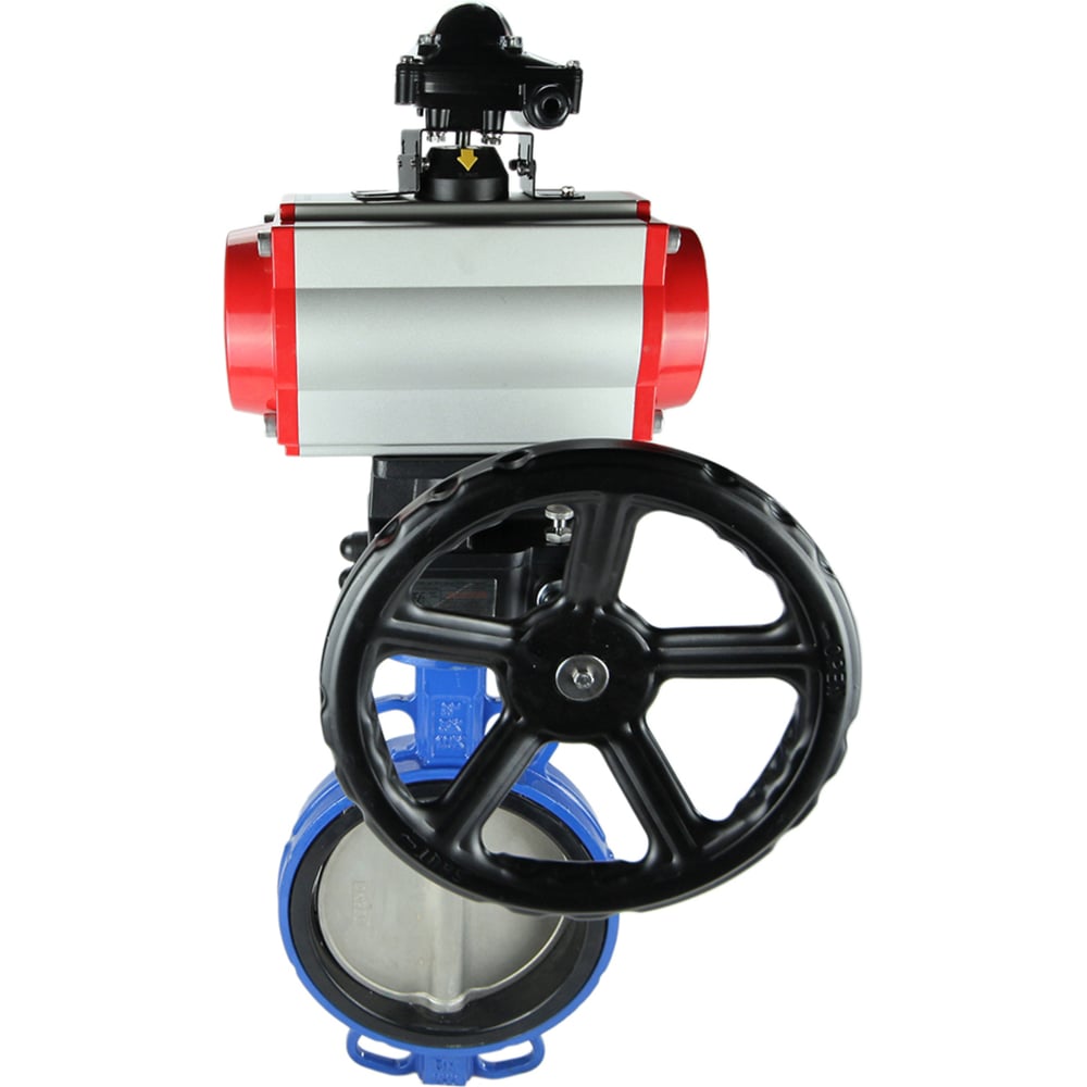 Изображение товара Затвор DN.ru GGG50-316L-EPDM Ду250 Ру16 с пневмоприводом