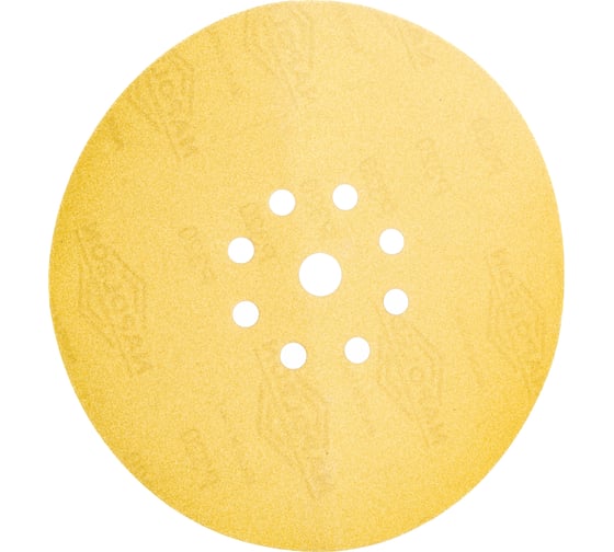 Изображение товара Шлифовальный круг на липучке ABRAFORM Giraffe GOLD 225 мм, 9 отв., Р320 AF-GG-320