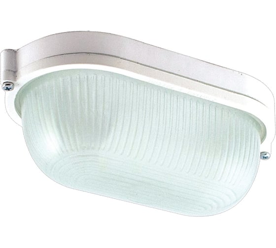 Изображение товара Светильник ЭЛЕТЕХ Банник 1401 Овал малый НПП 03-60-021 IP65 матовый корпус белый ИУ 1005501078