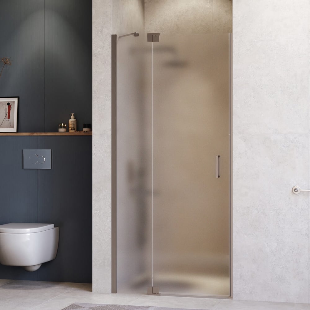 Изображение товара Душевая дверь RGW 120x200 HO-014-Gr матовое стекло анодированный алюминий