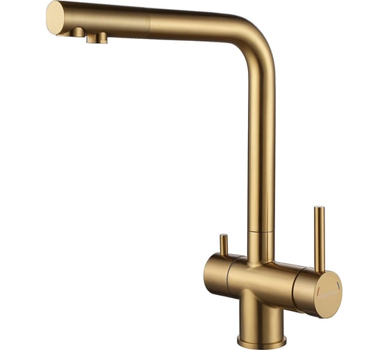 Изображение товара Смеситель для кухни Paulmark SKALEN брашированное золото Sk213020-BG