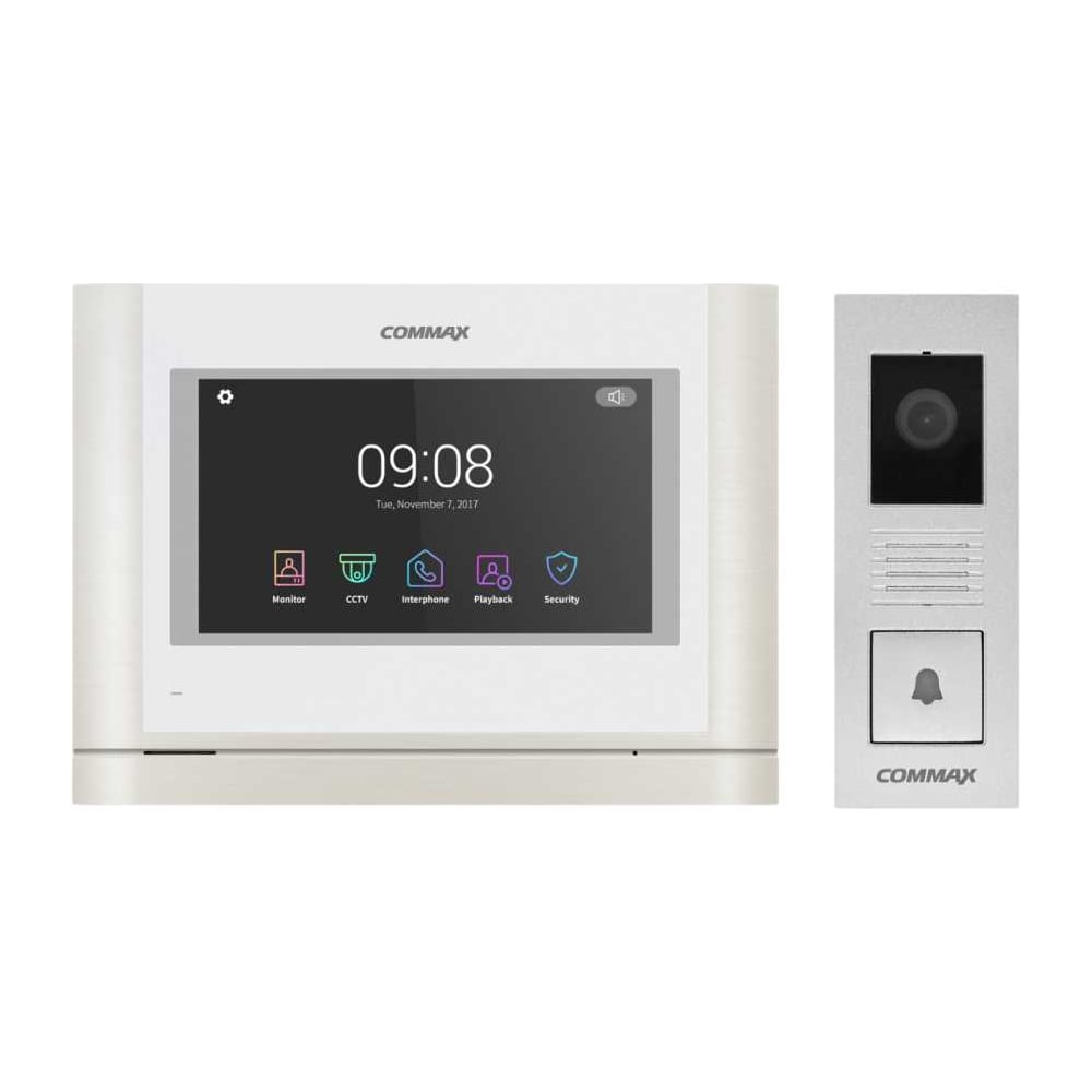 Изображение товара Комплект видеодомофона COMMAX CDV-70MF и вызывной панели DRC-4PIP