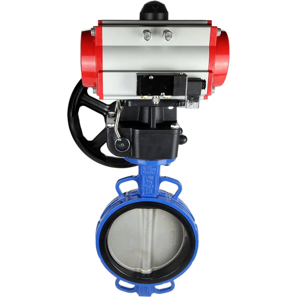 Изображение товара Затвор DN.ru GG25-316L-NBR Ду300 Ру16 пневмопривод дисковый профессиональный