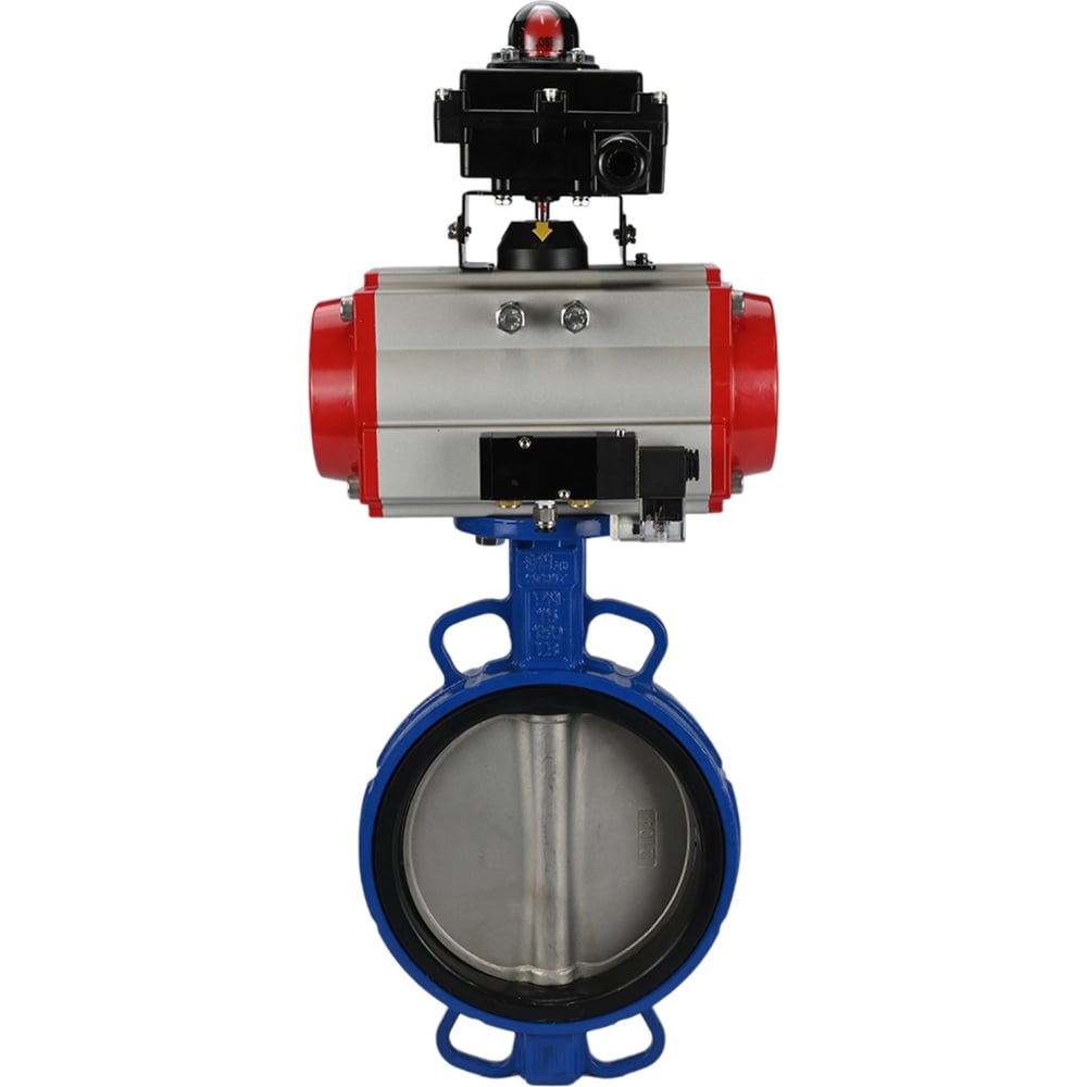 Изображение товара Затвор DN.ru GG25-316L-NBR Ду300 Ру16 пневмопривод профессиональный