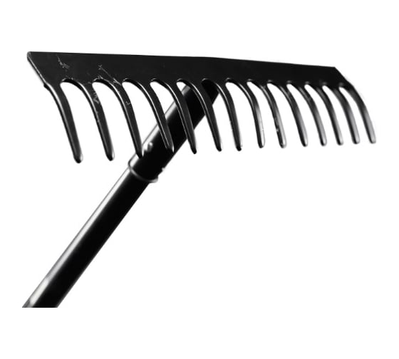 Изображение товара Грабли прямые Вихрь 14 зубьев, сталь, с металлическим черенком 73/7/1/13