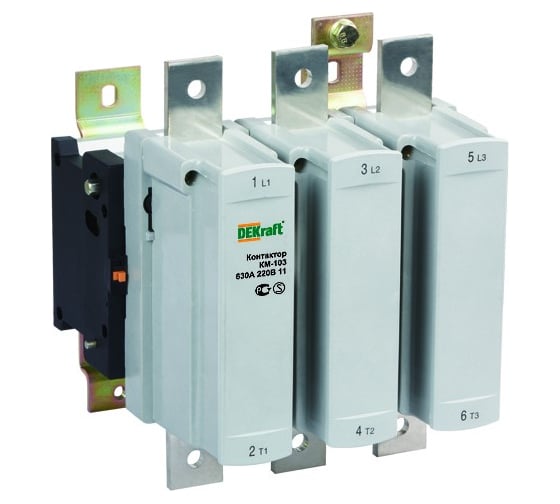 Изображение товара Контактор Dekraft, КМ103-500A-220B-11 22164DEK