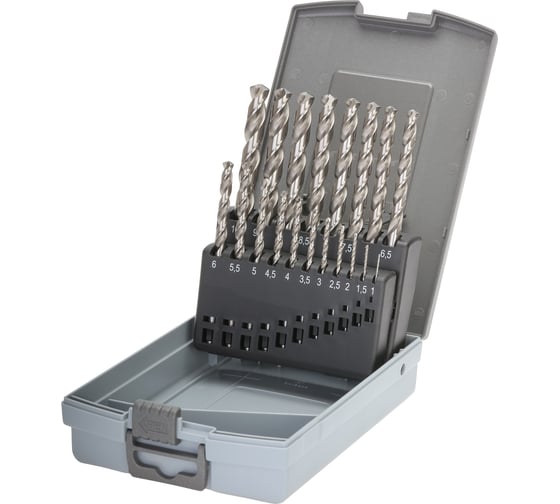 Изображение товара Набор сверл по металлу (19 шт; 1-10 мм; HSSE-Co8; DIN 338 тип VA) Ruko 281214ERO