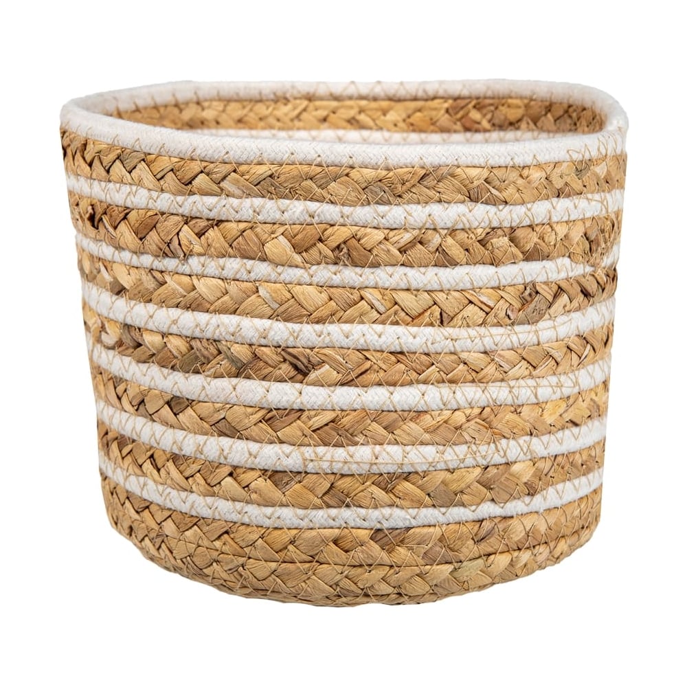 Изображение товара Корзина для хранения Natural House Эквадор белая 230х230х170 мм