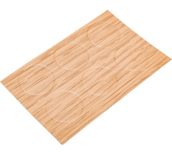 Изображение товара Самоклеящаяся заглушка ЕВРОПАРТНЕР D18 светлый дуб 21 шт. 6 1988 4