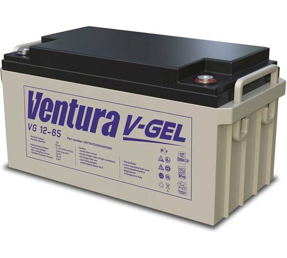 Изображение товара Аккумуляторная батарея 12 В, 65 А*ч Ventura VG 12-65