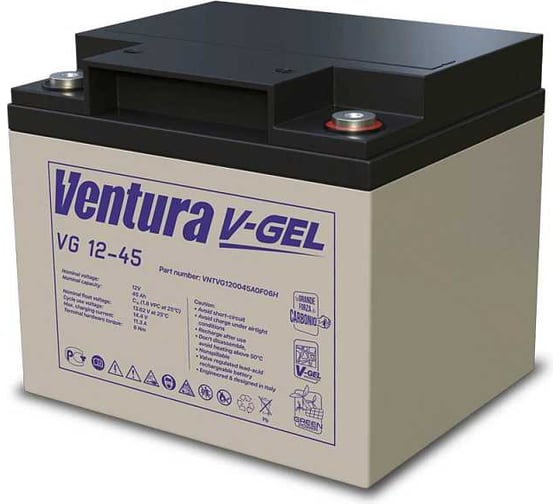Изображение товара Аккумуляторная батарея 12 В, 45 А*ч Ventura VG 12-45