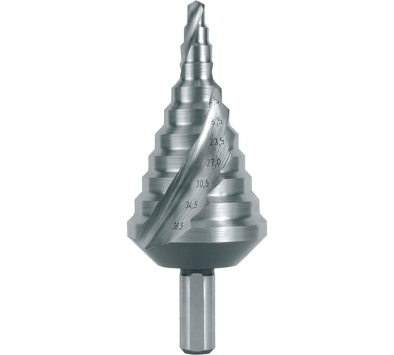 Изображение товара Сверло ступенчатое (5.3-38.5 мм; HSS-G) Ruko 101091