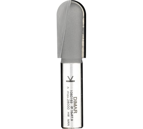 Изображение товара Фреза галтельная удлиненная (16x32х70 мм; хвостовик 12 мм; R7.9) Dimar 060 169 1060169