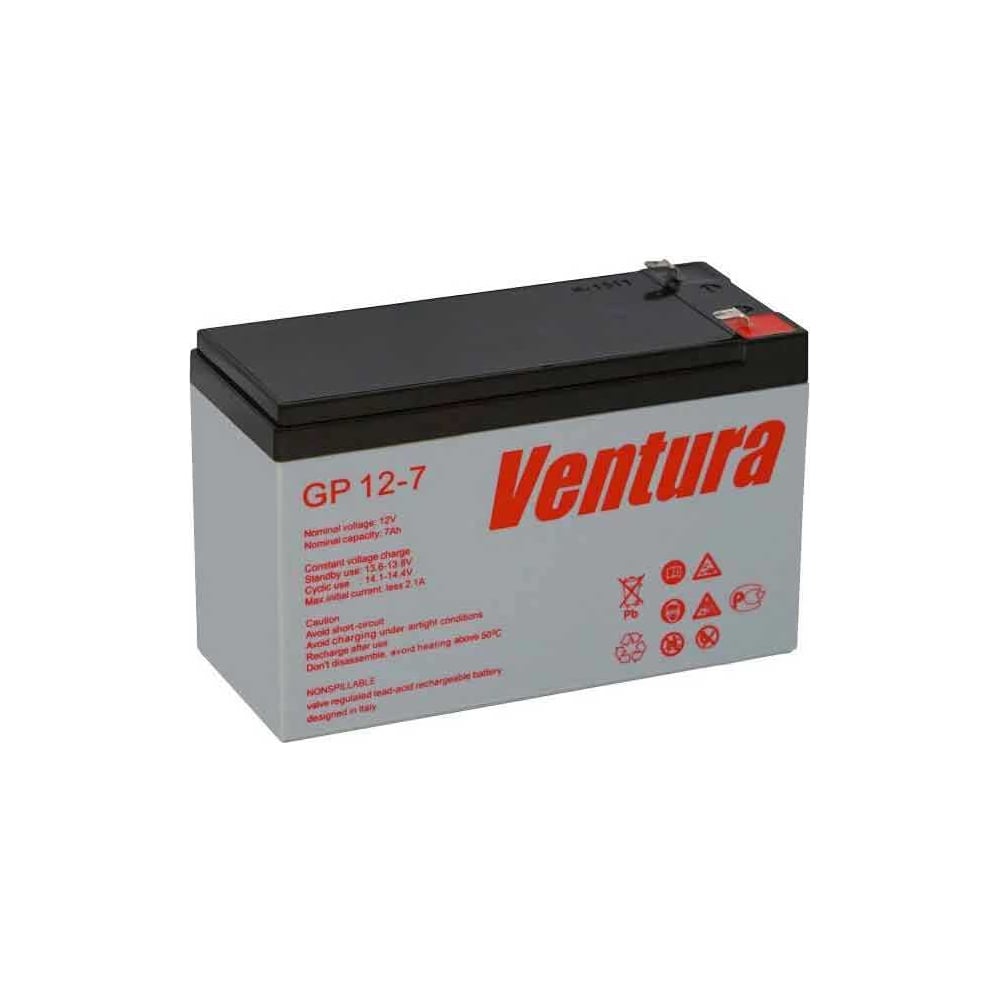 Изображение товара Аккумуляторная батарея 12 В, 7 А*ч Ventura GP 12-7