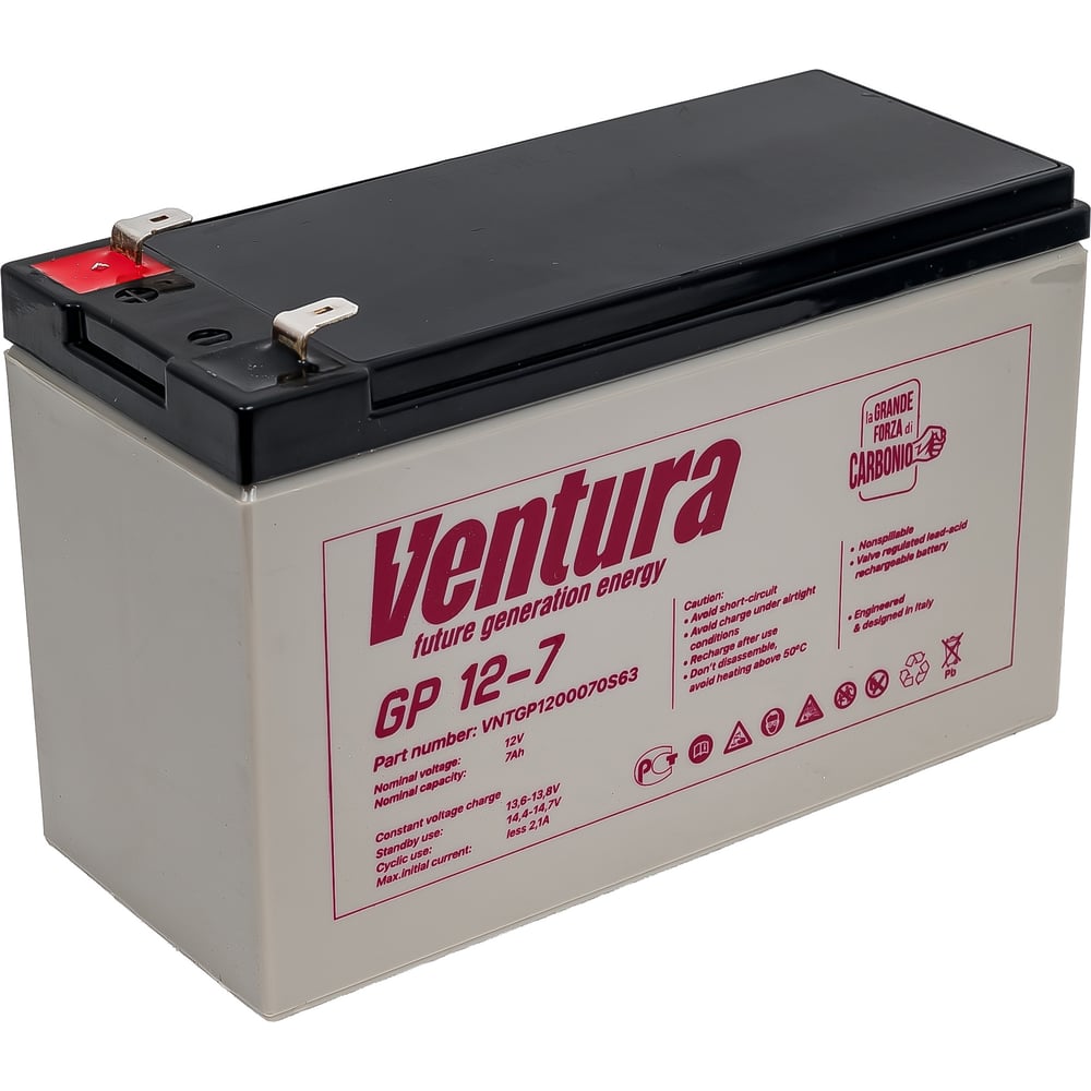 Изображение товара Аккумуляторная батарея 12 В, 7 А*ч Ventura GP 12-7