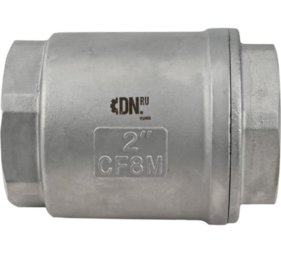 Изображение товара Клапан обратный пружинный DN.ru SCV316-6340 Ду40 Ру63 нержавеющая сталь 316, тефлон D100-03576