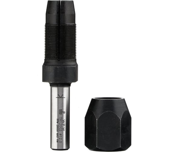 Изображение товара Патрон удлинитель (плюс 42 мм к длине фрезы; хвостовик 12 мм) для фрез с хвостовиком 12 мм WPW TX12002