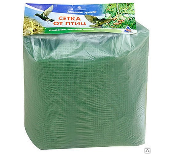 Изображение товара Сетка от птиц пластиковая 6х6 мм ,рулон 2х5 м ЛЕТО 4161