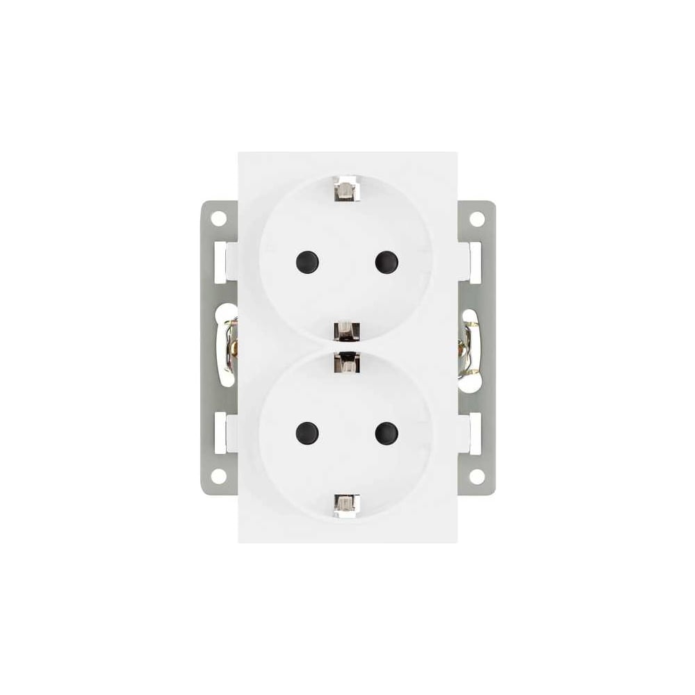 Изображение товара Электрическая розетка Arlight SCT-MEUD-PL-WH с заземлением