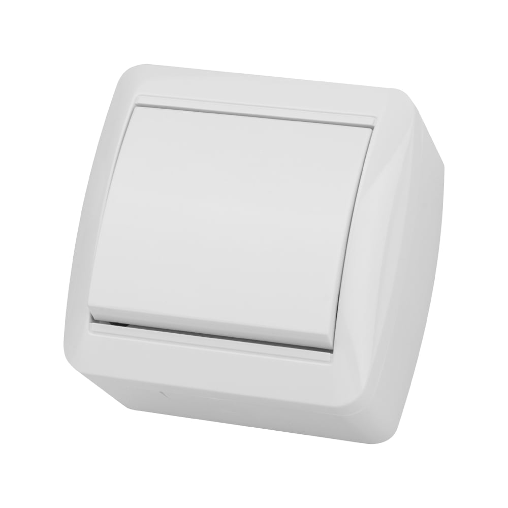 Изображение товара Одноклавишный выключатель TDM ELECTRIC SQ1818-0001 белый IP44 для освещения