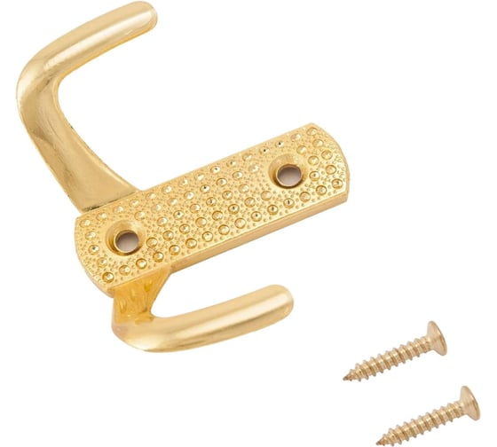 Изображение товара Крючок-вешалка СТАНДАРТ 011 B GP золото ЕВРОПАКЕТ 10203