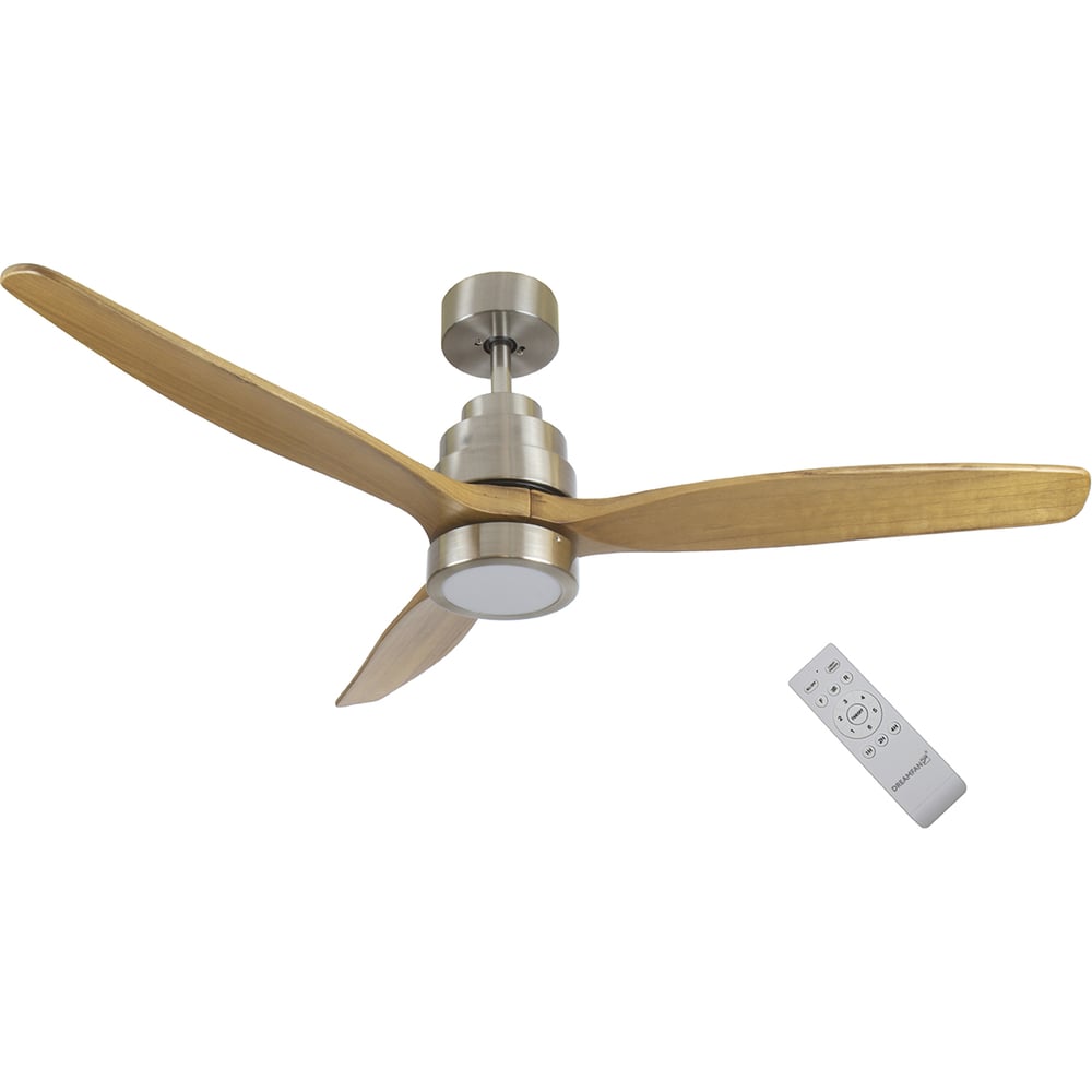 Изображение товара Люстра вентилятор DREAMFAN Tonic Wood L DC 33552DC с изменяемой цветовой температурой