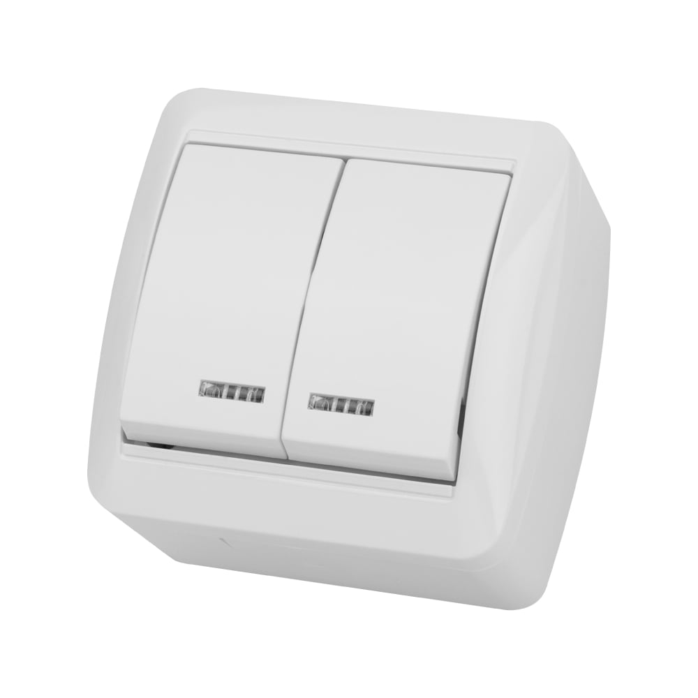 Изображение товара 2-клавишный выключатель TDM ELECTRIC SQ1818-0004 IP44 для освещения