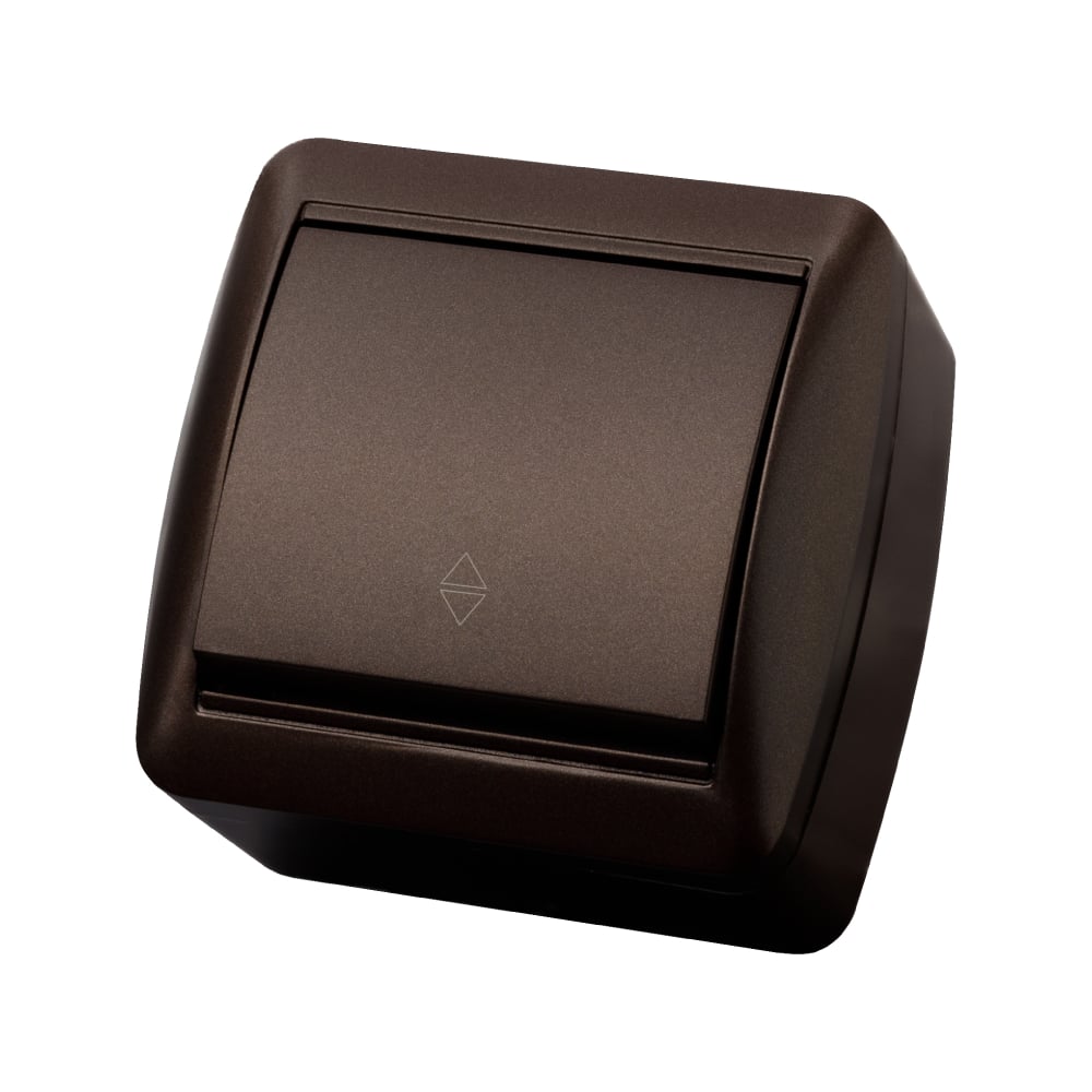 Изображение товара Выключатель одноклавишный IP44 TDM ELECTRIC 10А шоколад