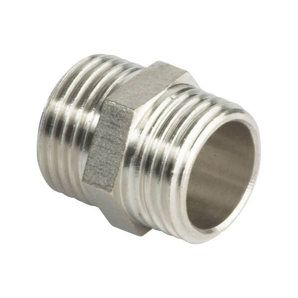 Изображение товара Ниппель TEBO НАР 1" никелированная латунь профессиональный фитинг