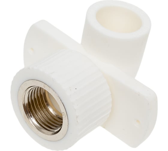 Изображение товара Угольник комбинированный TEBO PPR 20x1/2" ВР с креплением для гипсокартона 030031401