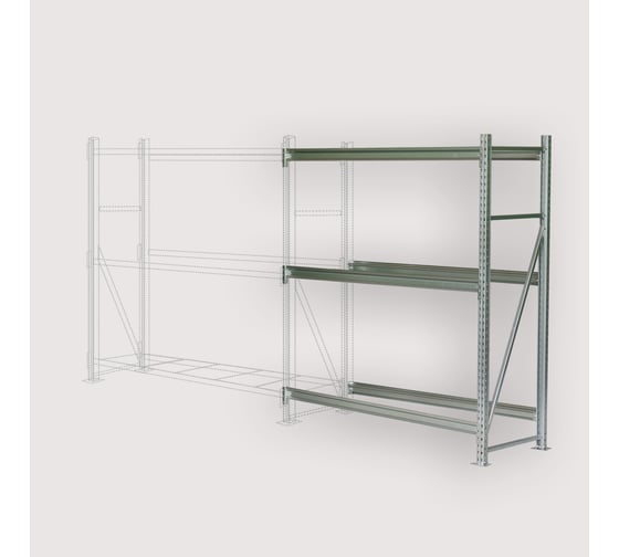 Изображение товара Стеллаж профессиональный Дополнительная секция Steller  180x120x60 см 7308919784