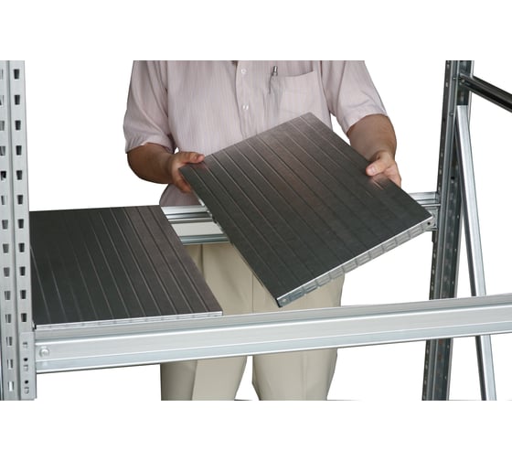 Изображение товара Стеллаж профессиональный. Настил на каркас полки 120 см (4 полки) Steller 7308920311