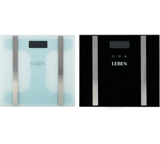 Изображение товара Весы напольные диагностические Leben макс.нагр. до 180кг., 30x30x2,5см 252-659