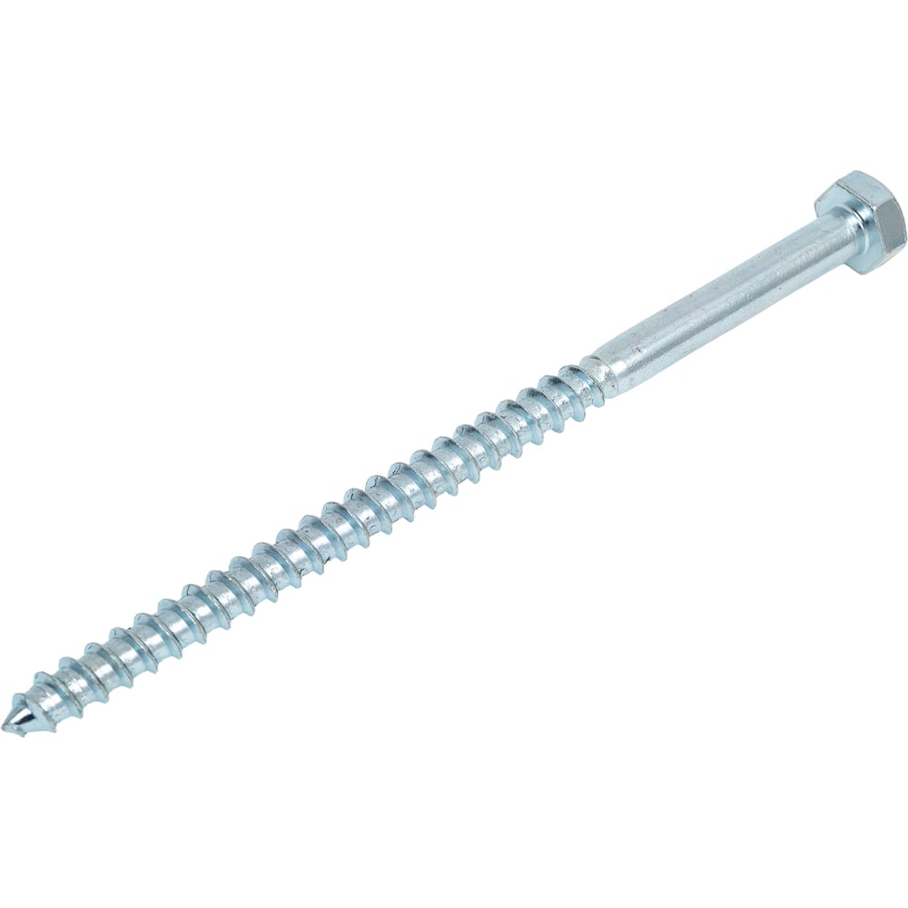 Изображение товара Сантехнический болт ЖЕСТЬ DIN 571 10x180 мм оцинкованный с шестигранной головкой