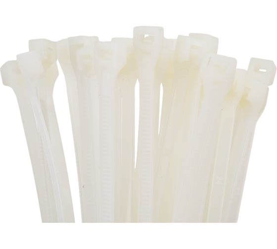 Изображение товара Стяжка для кабеля ZOLDER 300х3,6 мм нейлон, белая, 100 шт. HTA-3,6х300/100Б