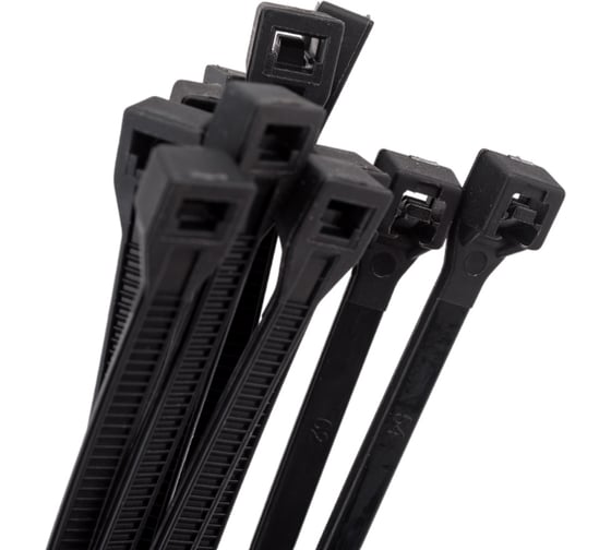 Изображение товара Стяжка для кабеля ZOLDER 150х3,6 мм нейлон, черная, 100 шт. HTA-3,6х150/100Ч