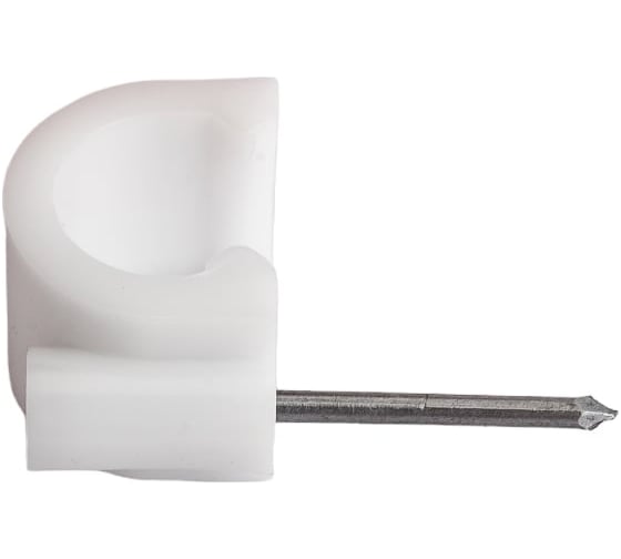 Изображение товара Скоба для электрокабеля ЖЕСТЬ круглая, 10 мм, 50 шт., европодвес УТ-00011305