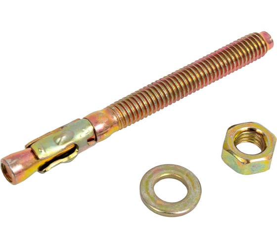 Изображение товара Анкер клиновой ЖЕСТЬ М6x65 мм, 2 шт., европодвес УТ-00008488