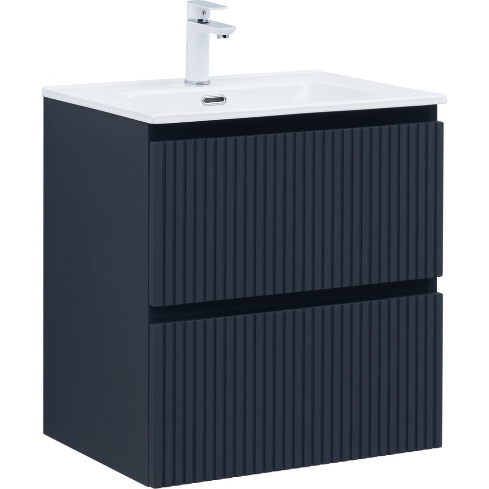 Изображение товара Тумба Aquanet Джейн 60 современная подвесная цвет маренго с двумя ящиками