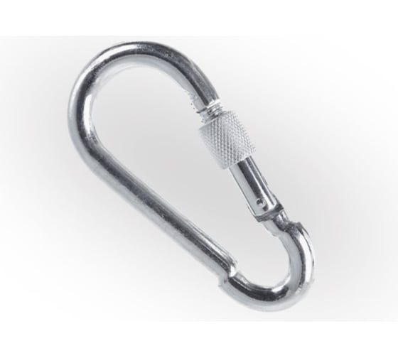 Изображение товара Карабин ЖЕСТЬ DIN 5299, пожарный, форма D, М8, 1 шт., европодвес УТ-00002341