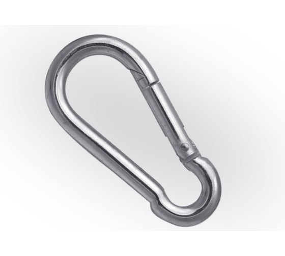 Изображение товара Карабин ЖЕСТЬ DIN 5299, пожарный, форма C, М5, 1 шт., европодвес УТ-00002345