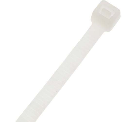 Изображение товара Стяжка кабельная ЖЕСТЬ нейлон, белая, 5x300 мм, 100 шт., пакет УТ-00011678