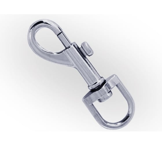 Изображение товара Карабин с вертлюгом (для животных) ЖЕСТЬ 25 мм, 1 шт., европодвес УТ-00002334