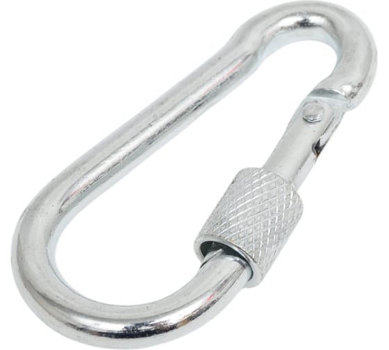 Изображение товара Карабин ЖЕСТЬ DIN 5299, пожарный, форма D, М6, 1 шт., европодвес УТ-00002339