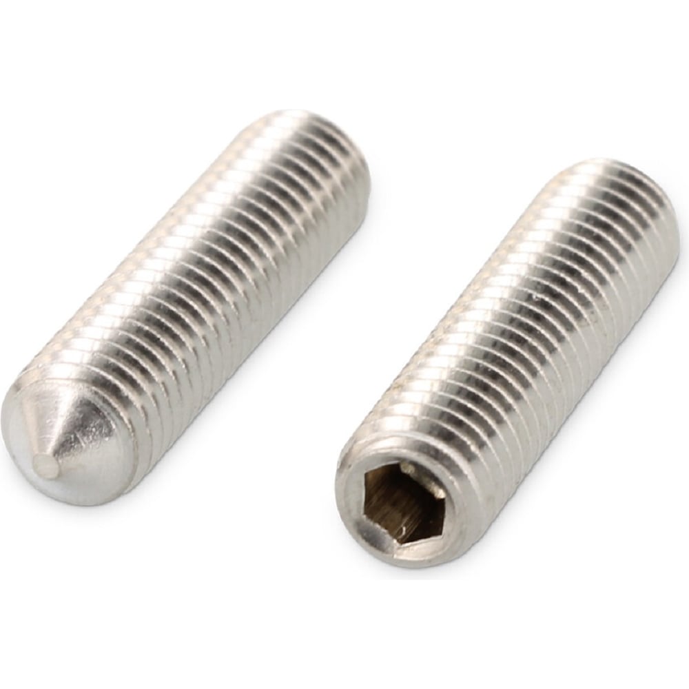 Изображение товара Метиз-A2 DIN 914 винты М4x6 нержавеющая сталь 10 шт