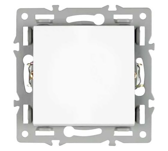 Изображение товара Механизм выключателя одноклавишный проходной Arlight SWT-MKP1-PL-WH 1шт 043714