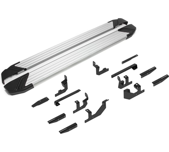 Изображение товара Пороги на авто Rival Silver GAC GS8 II поколение 2023-н.в., рынок РФ, 193 см, 2 шт. F193AL.9203.1