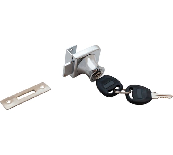 Изображение товара Замок мебельный Trodos "804" для стекла, хром 301004